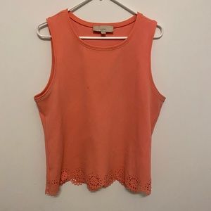 Loft blouse sleeveless size large